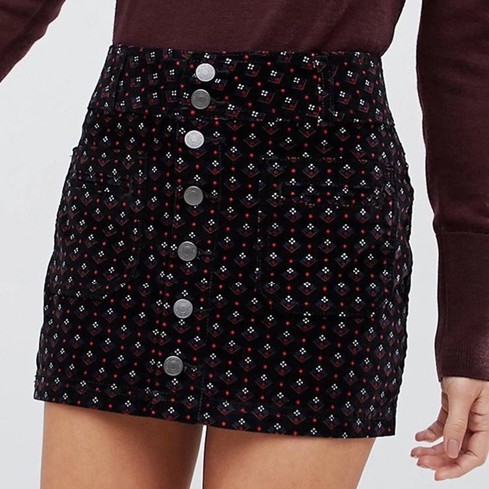 Free People Joanie Cord Mini Skirt NWT sz29